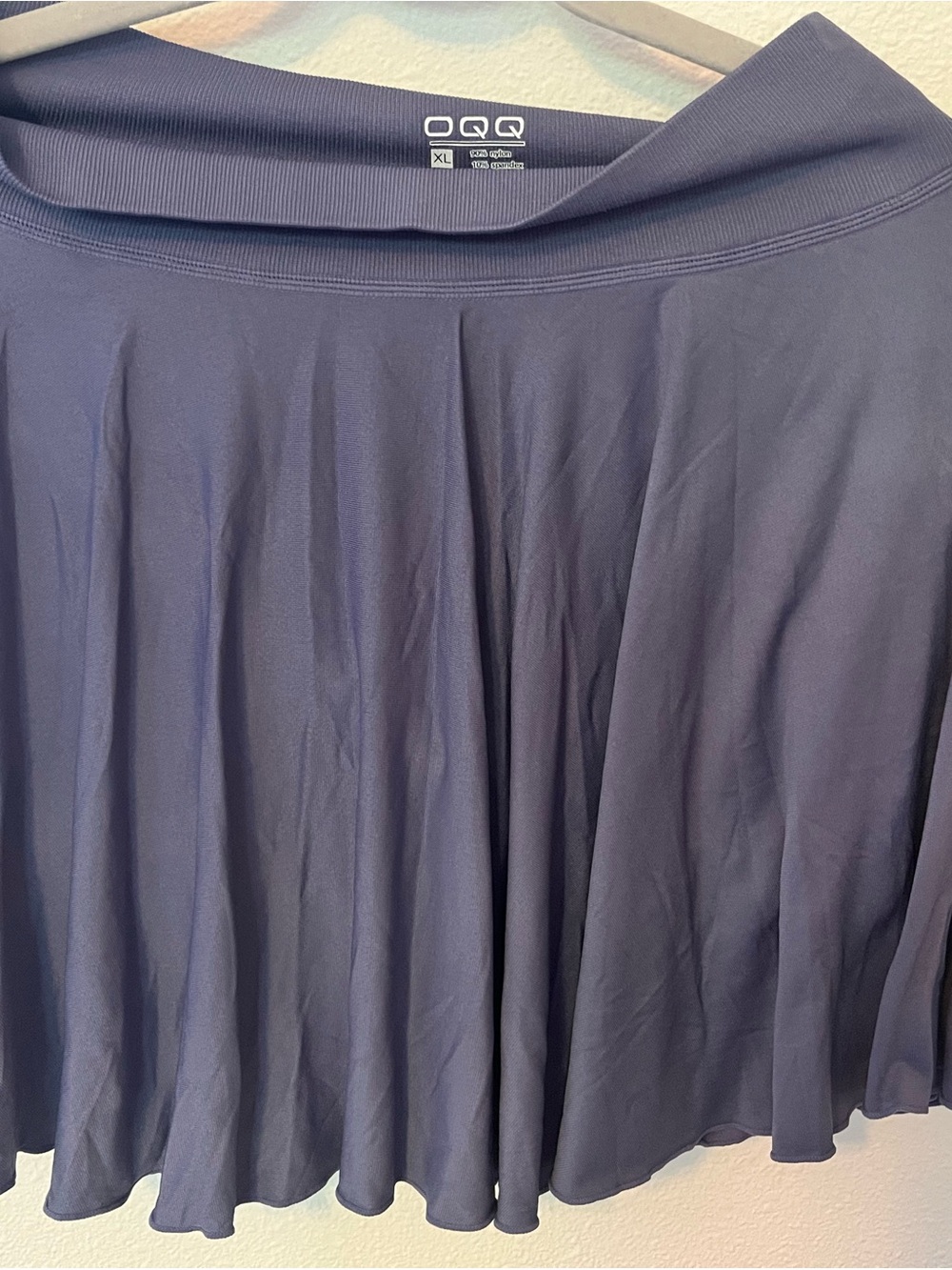 QQQ Navy A-Line Mini Skirt - Women's XL